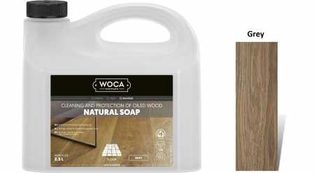 Muilas medinėms grindims Woca Natural Soap Grey, 2,5 L nuotrauka