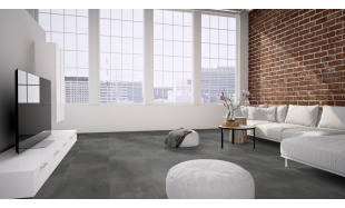 Vinilo danga One Flor SOLIDE CLICK 55 TILES Cement Dark Grey 6 MM